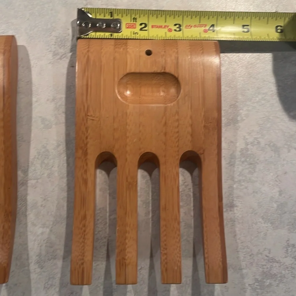 Natural Bamboo Salad Hands